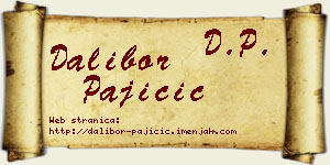 Dalibor Pajičić vizit kartica